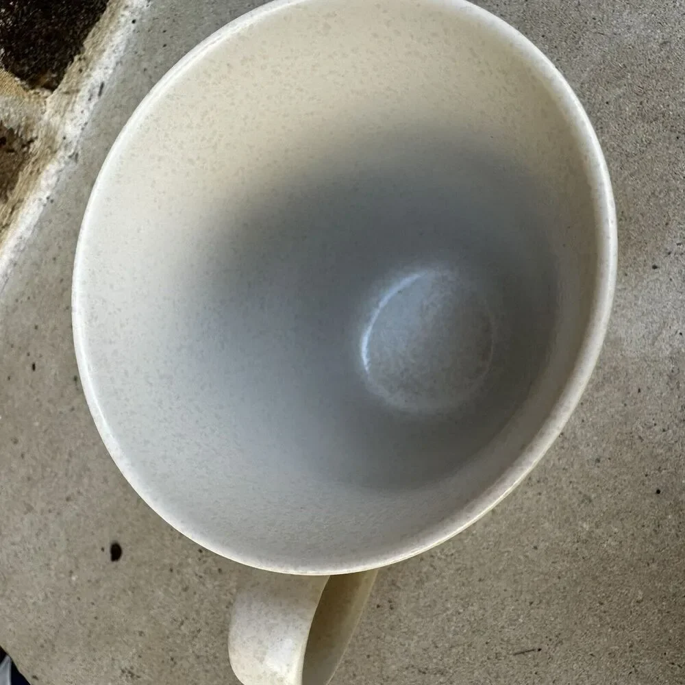 Crate & Barrel | DESIGN HOUSE Stockholm~Pearl White Stoneware Coffee mug tea cup